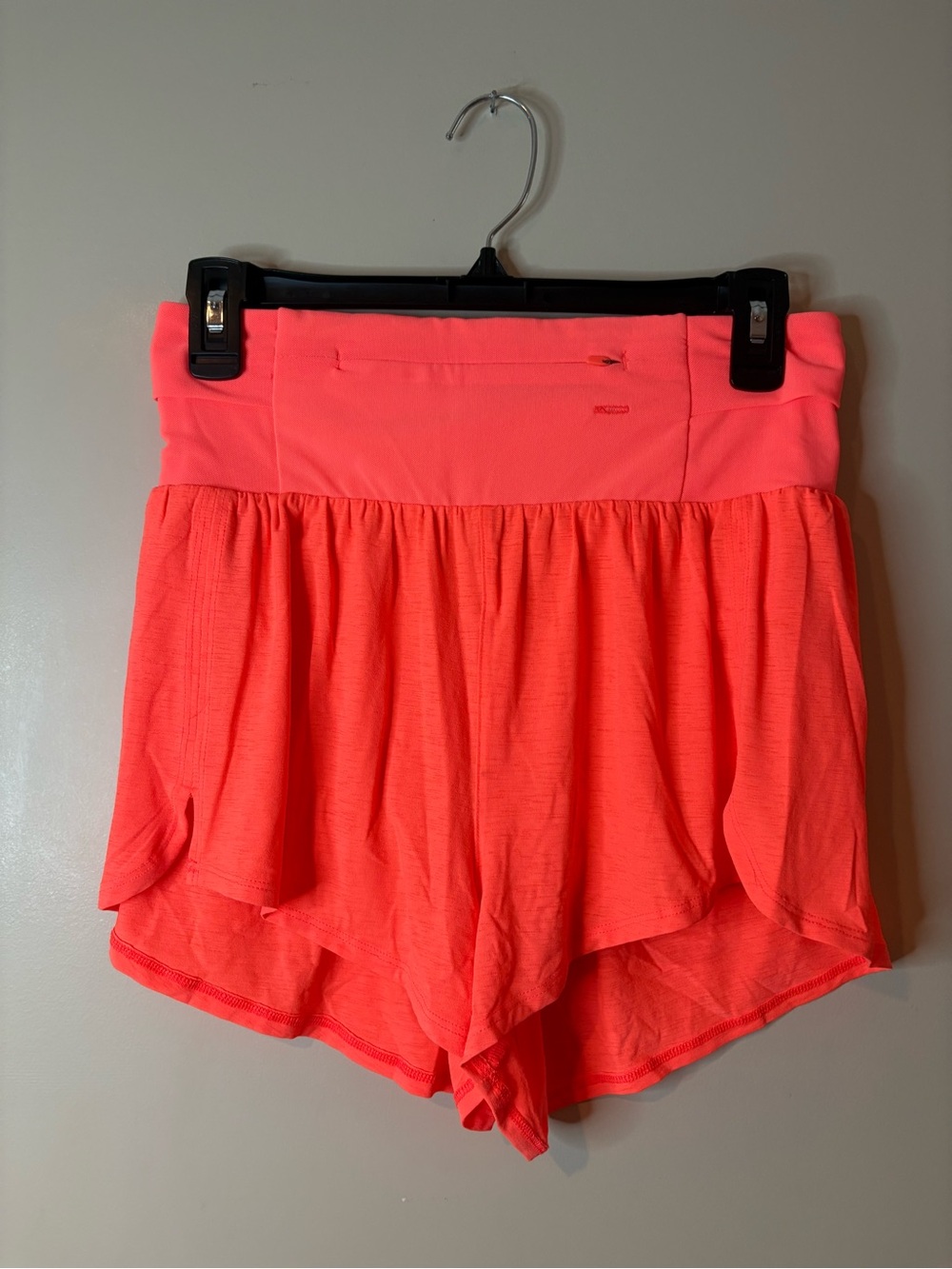 FP Movement by Free People Neon Coral Carpe Diem Shorts NWOT